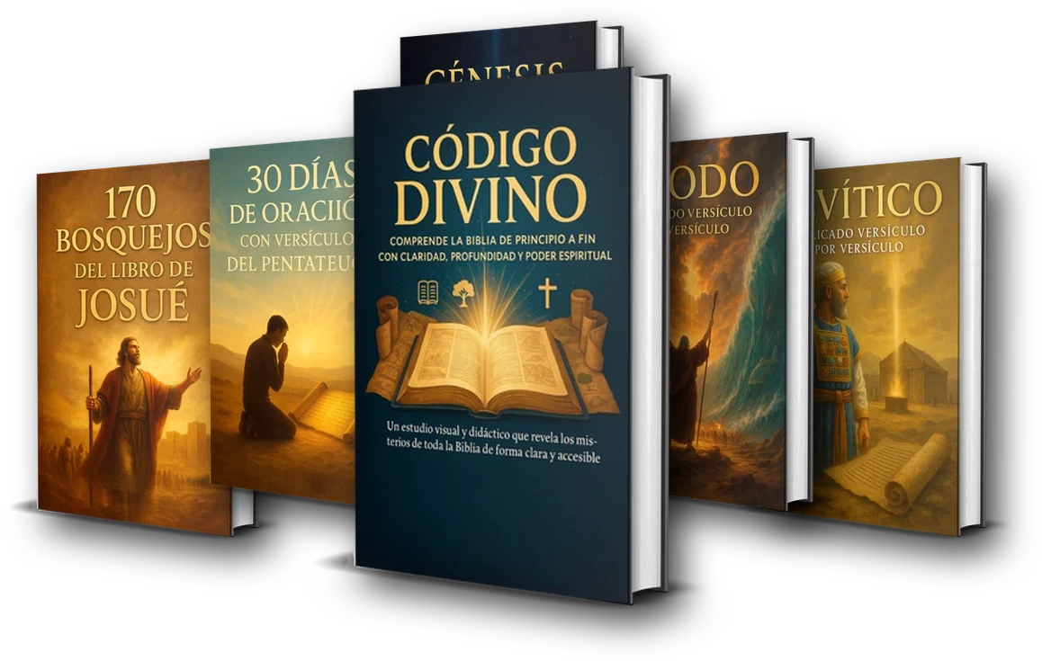 Colección completa CÓDIGO DIVINO: Josué, 30 días de oración, Génesis, Éxodo y Levítico